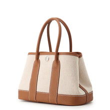 Load image into Gallery viewer, HERMES Neo Garden Gold/Ecru Toile H Viking Negonda Leather Size 23