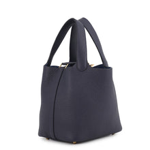 Load image into Gallery viewer, HERMES Picotin Lock Blue Nuit Taurillon Clemence Size PM