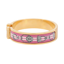Load image into Gallery viewer, HERMES ClicH Etrier Bangle Size PM Crespucure Violet Metal Enamel