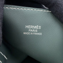 将图像加载到图库查看器中,HERMES Neo Double Sense Black/Vert Mangrove Swift Leather Size 35