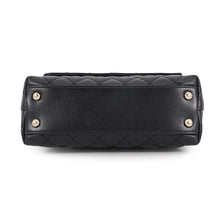 Load image into Gallery viewer, CHANEL Top handle flap Bag BlackA92990-B05061-94305 Caviar Leather Size 24
