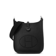 Load image into Gallery viewer, HERMES Evelyne Long Amazon Black Taurillon Clemence Size TPM