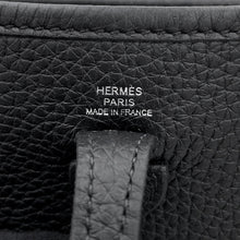 Load image into Gallery viewer, HERMES Evelyne Long Amazon Black Taurillon Clemence Size TPM