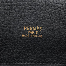 Load image into Gallery viewer, HERMES White Bass Black Togo Leather Size GM