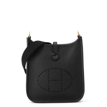 Load image into Gallery viewer, HERMES Evelyne Shorts Amazon Black Taurillon Clemence Size TPM