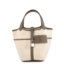 Load image into Gallery viewer, HERMES Picotin Lock Cargo Ecru/Etoupe Towar Goeran Swift Leather Size PM