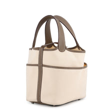 Load image into Gallery viewer, HERMES Picotin Lock Cargo Ecru/Etoupe Towar Goeran Swift Leather Size PM