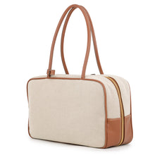 Load image into Gallery viewer, MIUMIU Bo Bag Beige/Brandy5BB163_ACRN_F062F_V_OOO Canvas Leather Size Large