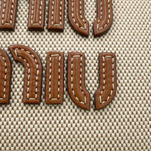 Load image into Gallery viewer, MIUMIU Bo Bag Beige/Brandy5BB163_ACRN_F062F_V_OOO Canvas Leather Size Large
