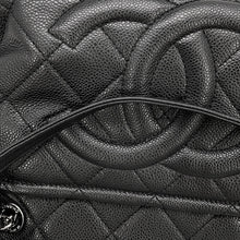 Load image into Gallery viewer, CHANEL CC Logo Matelasse ChainTote Bag BlackA67294 Caviar Leather