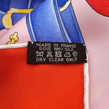 Load image into Gallery viewer, HERMES Carre court harness Size 90 Gold/Multicolor Silk100%