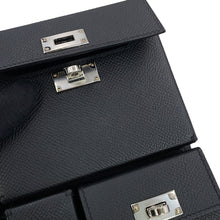 Load image into Gallery viewer, HERMES Kelly Multi-Pocket To-Go Pouch Black Epsom