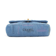 Load image into Gallery viewer, CHANEL Flap Bag Light BlueAS3135 Denim Size Small