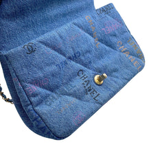 Load image into Gallery viewer, CHANEL Flap Bag Light BlueAS3135 Denim Size Small