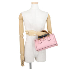 Load image into Gallery viewer, GUCCI Bamboo Diana 2-Way Handbag Pink735153 Leather Size Small