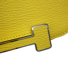 将图像加载到图库查看器中,HERMES Geta Jaune de Naples Chevre Myzore Goatskin