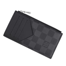 将图像加载到图库查看器中,LOUIS VUITTON Coin card holder NoirN64038 Damier Graphite