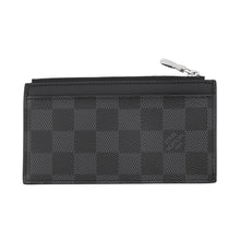 将图像加载到图库查看器中,LOUIS VUITTON Coin card holder NoirN64038 Damier Graphite