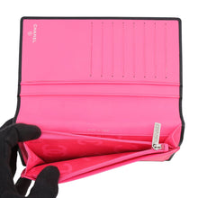 Load image into Gallery viewer, CHANEL Cambon Line Long Wallet Black/PinkA26717 Leather/Enamel