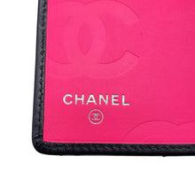 Load image into Gallery viewer, CHANEL Cambon Line Long Wallet Black/PinkA26717 Leather/Enamel