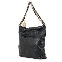 Load image into Gallery viewer, CHANEL CHANEL 22 Small Handbag BlackAS3260-B19059-94305 Shiny Calf Leather Size Small