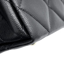 将图像加载到图库查看器中,CHANEL Matelasse Top Handle Flap Bag BlackAS4711 Caviar Leather Size Mini