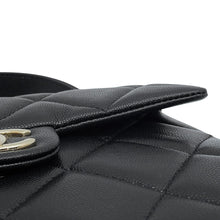 将图像加载到图库查看器中,CHANEL Matelasse Top Handle Flap Bag BlackAS4711 Caviar Leather Size Mini