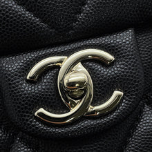 将图像加载到图库查看器中,CHANEL Matelasse Top Handle Flap Bag BlackAS4711 Caviar Leather Size Mini