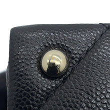 将图像加载到图库查看器中,CHANEL Matelasse Top Handle Flap Bag BlackAS4711 Caviar Leather Size Mini