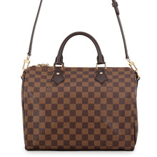 将图像加载到图库查看器中,LOUIS VUITTON Speedy Bandouliere RedN40590 Damier Ebene Canvas Size 30