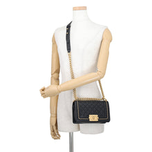 Load image into Gallery viewer, CHANEL Boy Chanel ChainShoulder Bag BlackA67085 Lambskin Size 20