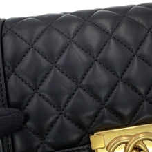 Load image into Gallery viewer, CHANEL Boy Chanel ChainShoulder Bag BlackA67085 Lambskin Size 20