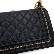 Load image into Gallery viewer, CHANEL Boy Chanel ChainShoulder Bag BlackA67085 Lambskin Size 20