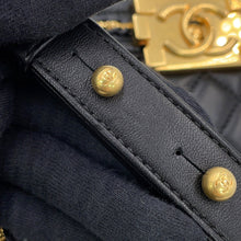 Load image into Gallery viewer, CHANEL Boy Chanel ChainShoulder Bag BlackA67085 Lambskin Size 20