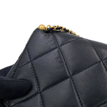 Load image into Gallery viewer, CHANEL Matelasse Pearl Logo Chain Shoulder Bag BlackAS5011-B17360-94305 Lambskin Rhinestone Faux Pearl