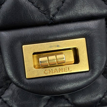 Load image into Gallery viewer, CHANEL 2.55 Double Flap Chain Shoulder Bag BlackA37586-Y04634-C3906 Aged Calf Leather Size 24