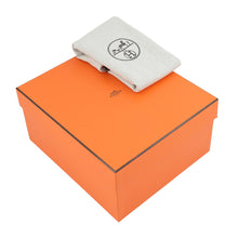 将图像加载到图库查看器中,HERMES Neo Garden BeBlanc/Vanilla Toile Officier Negonda Leather Size 23
