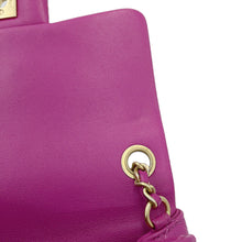 将图像加载到图库查看器中,CHANEL Mini Matelasse Cocoball ChainShoulder Bag PurpleAS1786 Lambskin