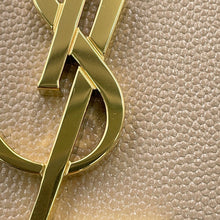 Load image into Gallery viewer, SAINT LAURENT PARIS Uptown Pouch Dark Beige5657391GF0J2721 Grain de Poudre Embossed Leather