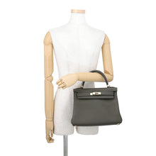 Load image into Gallery viewer, HERMES Kelly Retourne Vert Dogri Togo Leather Size 28