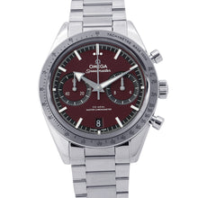 将图像加载到图库查看器中,OMEGA Speedmaster'57 W40.5mm Stainless Steel Red/Burgundy Dial332.10.41.51.11.001