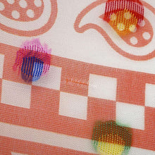 Load image into Gallery viewer, HERMES Carre Sangle en Zigzag Size 60 Orange/Multicolor Silk78% Acetate22%