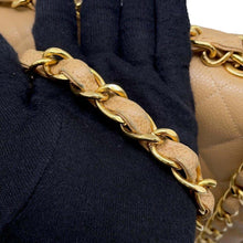 Load image into Gallery viewer, CHANEL Jumbo Matelasse ChainShoulder Bag BeigeA04412 Caviar Leather Size 30