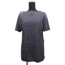 将图像加载到图库查看器中,LOUIS VUITTON Monogram Mahina ChainShoulder TShirt Size M Navy1ABCC8 Cotton100%