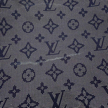 Load image into Gallery viewer, LOUIS VUITTON ★Monogram Mahina ChainShoulder TShirt Size M Navy1ABCC8 Cotton100%