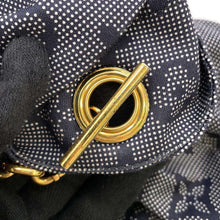 Load image into Gallery viewer, LOUIS VUITTON ★Monogram Mahina ChainShoulder TShirt Size M Navy1ABCC8 Cotton100%