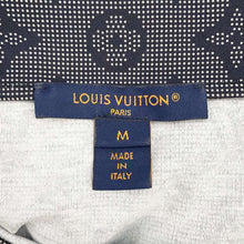 Load image into Gallery viewer, LOUIS VUITTON Monogram Mahina ChainShoulder TShirt Size M Navy1ABCC8 Cotton100%