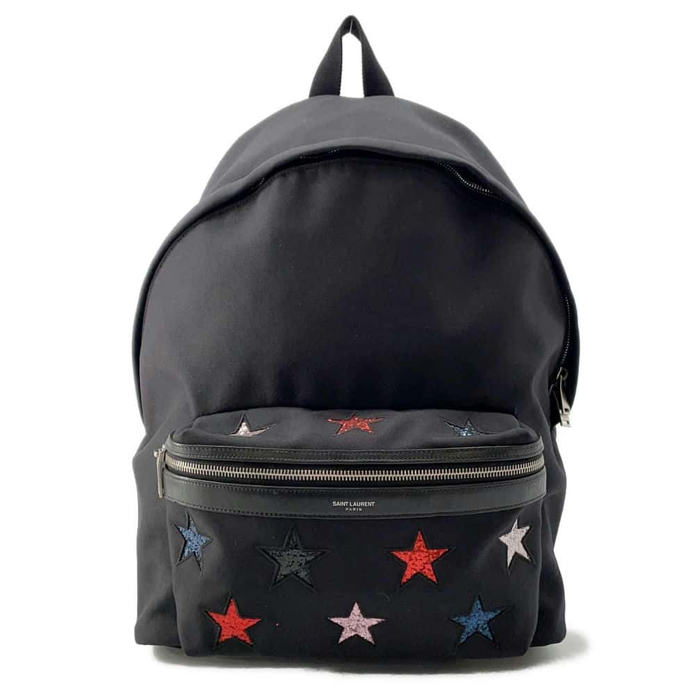 SAINT LAURENT PARIS Star Backpack Black 437087 Nylon– GALLERY RARE Global  Online Store