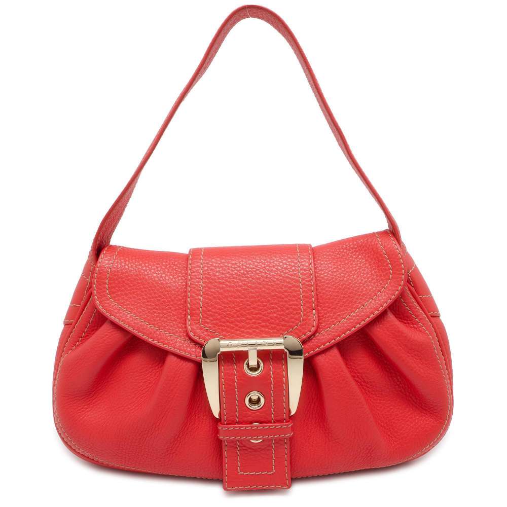 CELINE Flap One Shoulder Bag Red Leather– GALLERY RARE Global Online Store