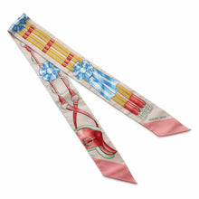 将图像加载到图库查看器中,HERMES Twilly Jumping JUMPING BeigeRose/view Rose/Blue Silk100%